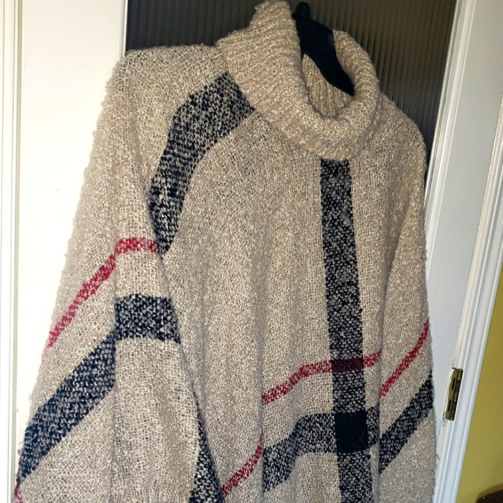 Ladies sweater poncho